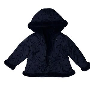 Tommy Hilfiger Jacket Reversible Lightweight Dark Blue Star Puffer Jacket